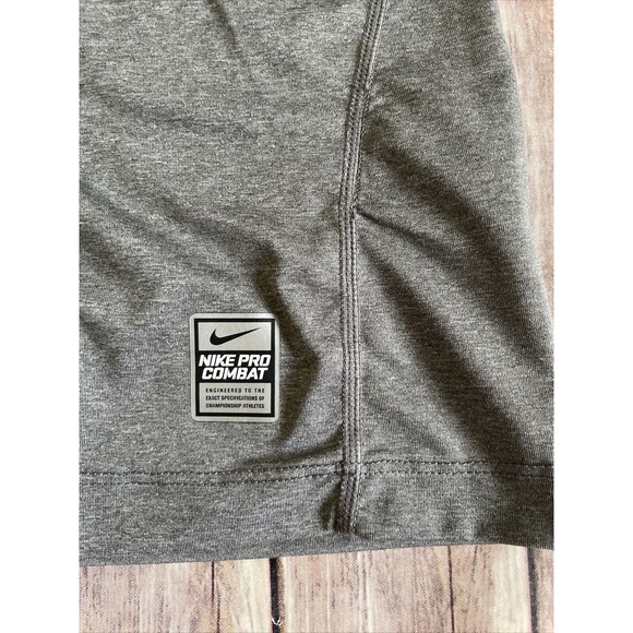 Nike Pro Combat Men's M Swingman Griffey 3/4 Sleeve Baseball Fitted Shirt Red - Picture 3 of 9